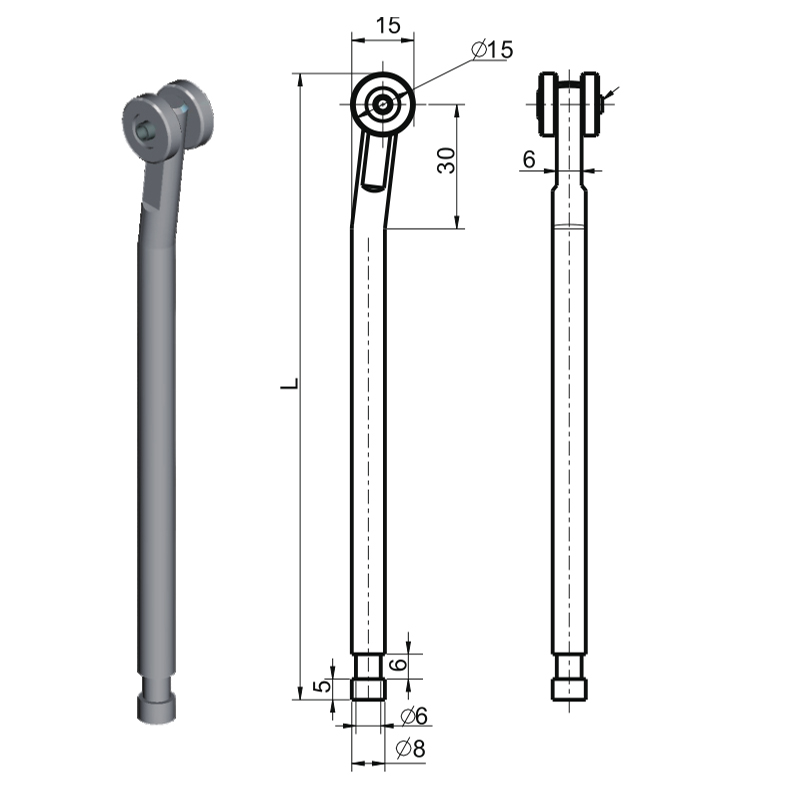 LG002A Vevstång industrilåstillbehör