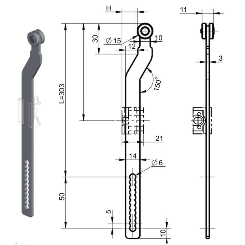 LG006-C Multi-modell vevstakestillbehör