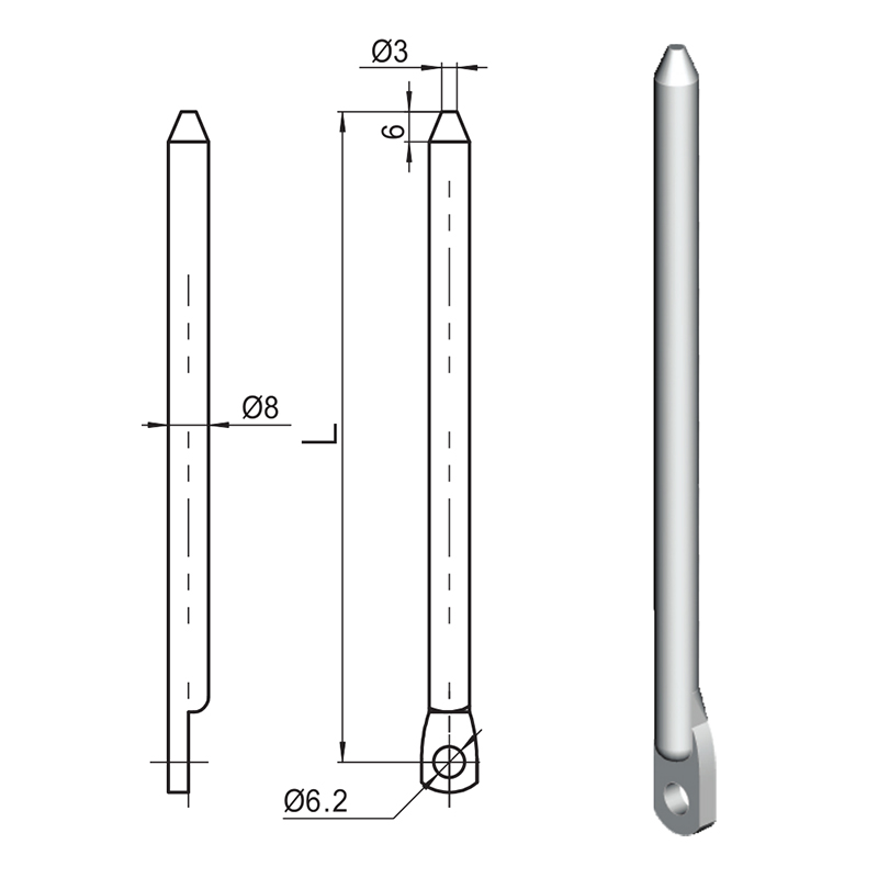 LG007-A Nylonrulle Industriell vevstakestillbehör